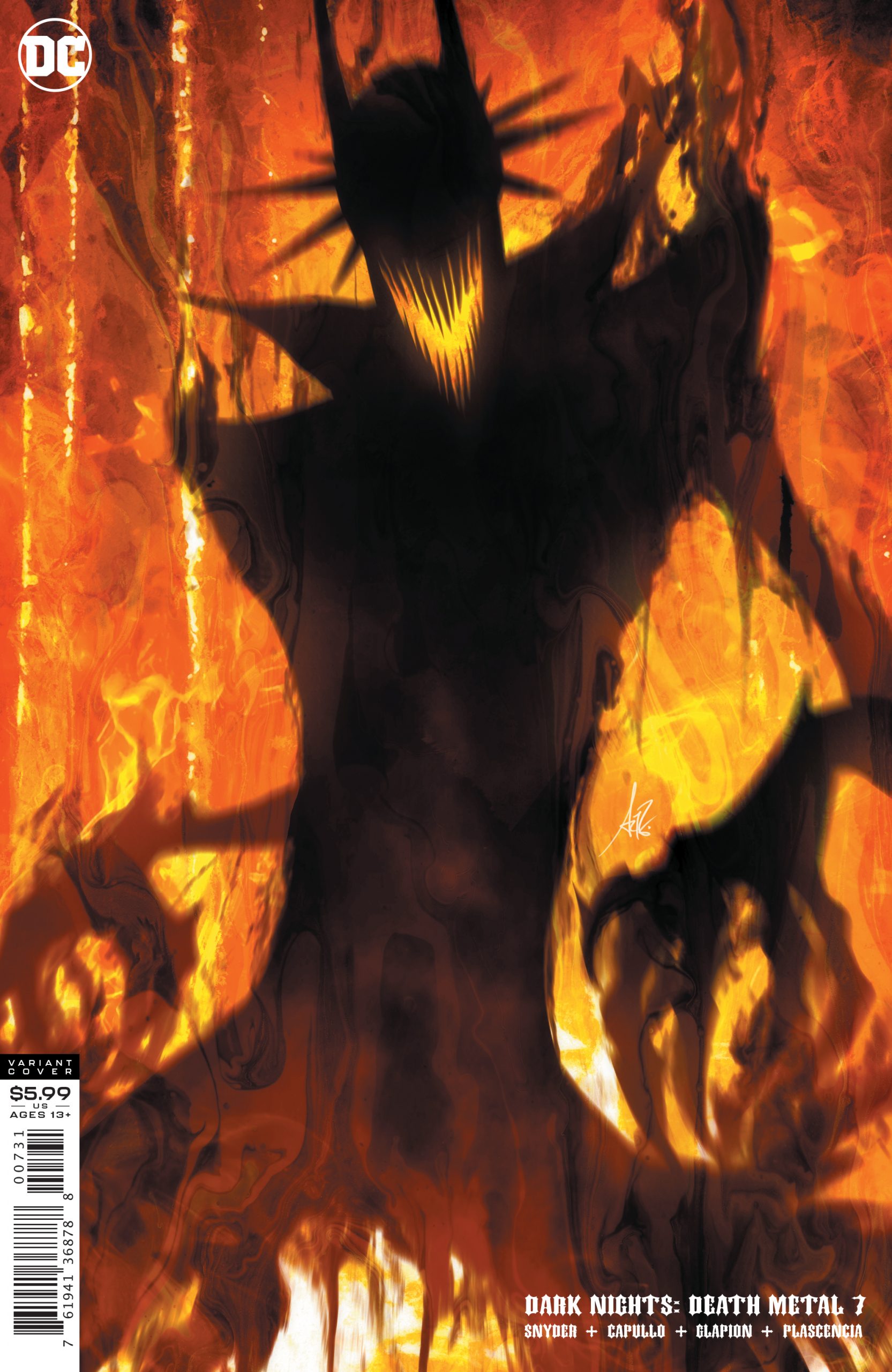 2021 CVR C DC Comics Dark Nights Death Metal 7 of 7-1st Print 