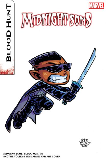 MIDNIGHT SONS: BLOOD HUNT (2024) #2 SKOTTIE YOUNG BIG MARVELS VARIANT