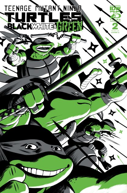 TEENAGE MUTANT NINJA TURTLES: BLACK WHITE & GREEN (2024) #2 JAVIER RODRIGUEZ REGULAR