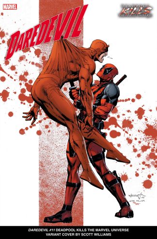 DAREDEVIL (2023) #11 SCOTT WILLIAMS DEADPOOL KILLS THE MARVEL UNIVERSE VARIANT