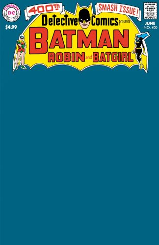 DETECTIVE COMICS (1937) #400 FACSIMILE BLANK VARIANT