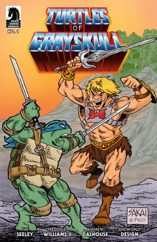 MASTERS OF THE UNIVERSE/TEENAGE MUTANT NINJA TURTLES: TURTLES OF GRAYSKULL (2024) #1 STAN SAKAI VARIANT CVR B