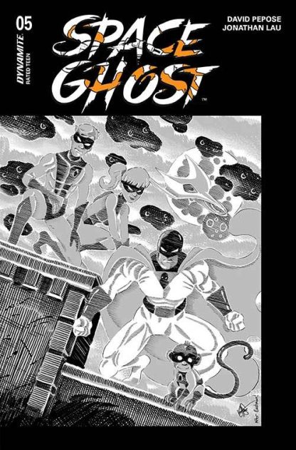 SPACE GHOST (2024) #5 KEN HAESER B&W VARIANT CVR Q 1 IN 7