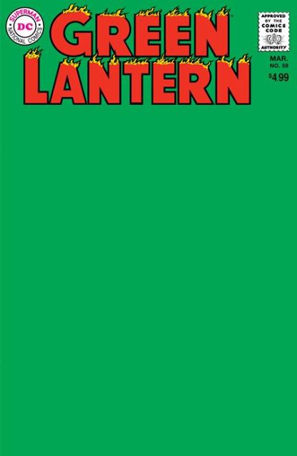 GREEN LANTERN (1960) #59 FACSIMILE BLANK VARIANT