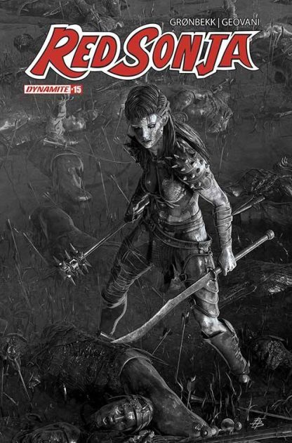 RED SONJA (2023) #15 BJÖRN BARENDS B&W VARIANT CVR O 1 IN 10