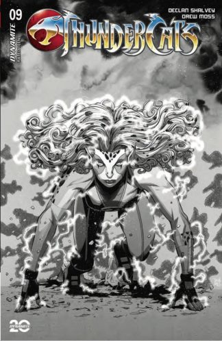 THUNDERCATS (2024) #9 DREW MOSS B&W VARIANT CVR T 1 IN 7