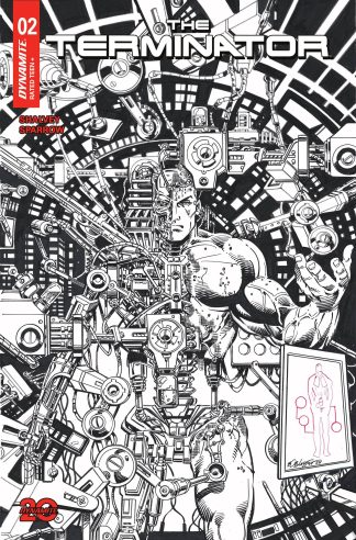 TERMINATOR (2024) #2 BOB LAYTON B&W VARIANT CVR R 1 IN 7