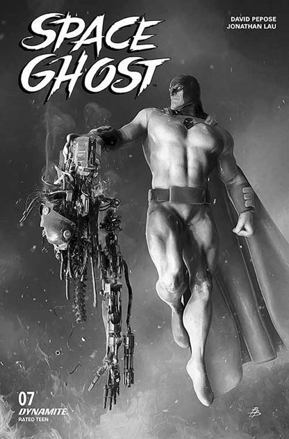 SPACE GHOST (2024) #7 BJÖRN BARENDS B&W VARIANT CVR O 1 IN 5