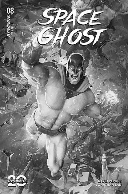 SPACE GHOST (2024) #8 BJÖRN BARENDS B&W VARIANT CVR N 1 IN 5