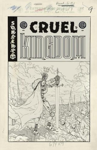 EC CRUEL KINGDOM (2025) #1 ADAM POLLINA B&W VARIANT CVR G 1 IN 20