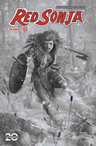 RED SONJA (2023) #17 BJÖRN BARENDS B&W VARIANT CVR N 1 IN 7