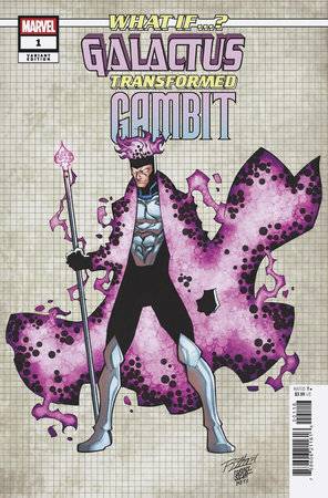 WHAT IF...? GALACTUS TRANSFORMED GAMBIT (2025) #1 RON LIM DESIGN VARIANT 1 IN 10