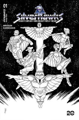 SILVERHAWKS (2025) #1 DECLAN SHALVEY B&W VARIANT CVR ZP 1 IN 7