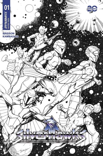 SILVERHAWKS (2025) #1 MARK BAGLEY B&W VARIANT CVR ZR 1 IN 10