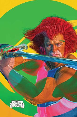 THUNDERCATS (2024) #13 MARK SPEARS GREEN BACKGROUND FOIL VIRGIN VARIANT CVR ZB 1 IN 10