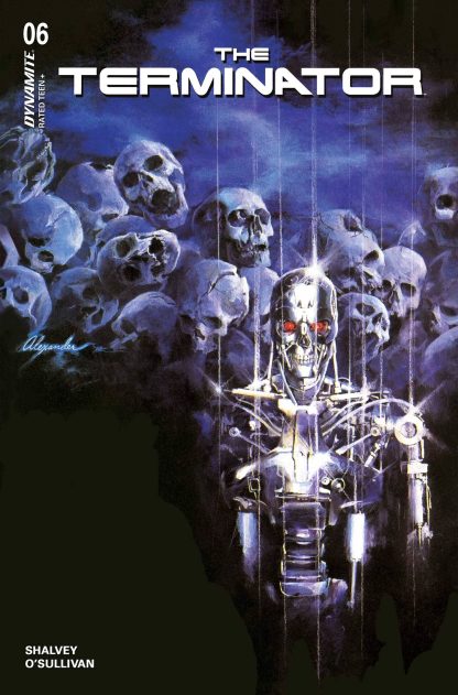 TERMINATOR (2024) #6 ALEX ROSS BURNING EARTH ICON FOIL VARIANT CVR Q 1 IN 5