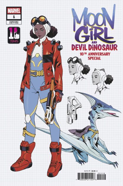 MOON GIRL & DEVIL DINOSAUR: 10TH ANNIVERSARY SPECIAL (2025) #1 ANAND RAMCHERON DESIGN VARIANT 1 IN 10