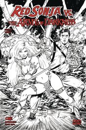 RED SONJA VS. ARMY OF DARKNESS (2025) #1 TIM SEELEY B&W VARIANT CVR L 1 IN 10