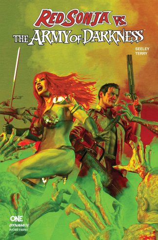 RED SONJA VS. ARMY OF DARKNESS (2025) #1 MARK SPEARS GREEN VARIANT CVR V 1 IN 10