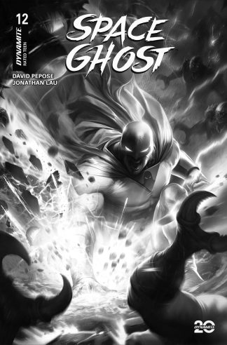 SPACE GHOST (2024) #12 FRANCESCO MATTINA B&W VARIANT CVR N 1 IN 7